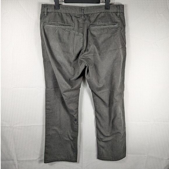 Volcom Corpo Class Pants 35x29 Gray Chino Trousers Men Casual Skate Style - Picture 2 of 4
